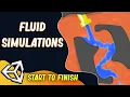 How To Make Liquid water Fluid-Simulation in Unity2D Games Unity Beginner Tutorial C Coding
