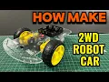 Arduino 2WD robot car kit unboxing Assembling process DiY Smart Chassis Kit