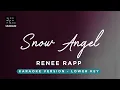 Snow Angel - Renee Rapp (LOWER Key Karaoke) - Piano Instrumental Cover with Lyrics