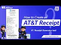 AT T Receipt Generator Create a Custom Receipt
