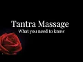Tantra Massage Important to Know