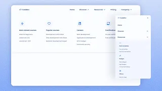 Responsive Navigation Bar Using HTML CSS JavaScript With Dropdown Mega Menu