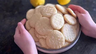 Galletitas de limón sin huevo