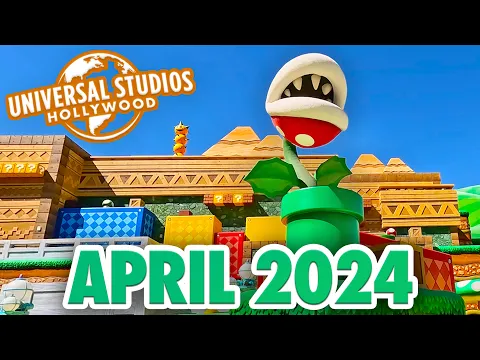 Download MP3 Universal Studios Hollywood - April 2024 Walkthrough [4K POV]