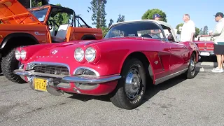 Roman Red 1962 Chevrolet Corvette C1 w startup