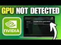 How To Fix No Nvidia GPU Is Detected on Your System Windows 11
