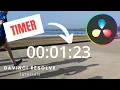 How to add a simple TIMER in Davinci Resolve - Time Code effect
