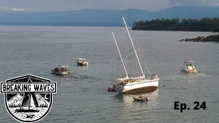 RUN AGROUND!! – Can We Save The Boat?! Ep 24 – Breaking Waves