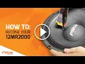 PRV 12MR2000 Recone How to recone your speaker
