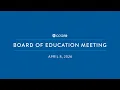 CCSD59 BOE Meeting - April 8 2026