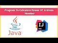 Program to calculate power of a given number in java