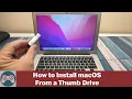 How to Install macOS from a thumb drive Create and use a bootable drive - easy