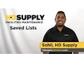 Saved Lists - Supply Facilities Maintenance