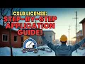 How to Complete Application for CSLB Original Contractor License