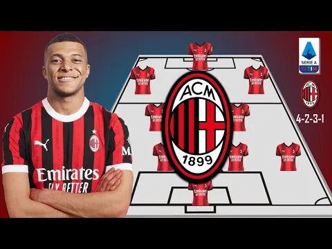 Download MP3 A.C MILAN PREDICTION LINE UP FEAT KYLIAN MBAPPE UNDER PAULO FONSECA TRANSFER WINDOW 2024