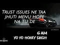 6 AM ( LYRICS ) - YO YO HONEY SINGH -(GLORY)....#trending