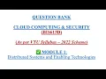 Cloud Computing Security - BIS613D