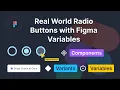 Create Realistic Radio Buttons with Figma Variables Fast easy