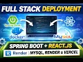 Full Stack Deployment Spring Boot React js using Docker MySQL Database Deploy Backend