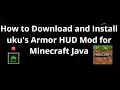 How to Download and Install uku s Armor HUD Mod for Minecraft Java - Complete Guide