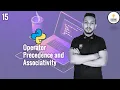 Python Bangla Tutorial 15 Python Operators Operator Precedence and Associativity