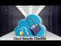 Cloud Data Protection Cloud Security checklist secure cloud migration Secure cloud computing