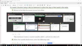 Web Programming 1 - Chapter 3 Lecture JavaScript text