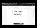 Learn Javascript Bengali - Hello World
