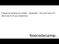 Learn Lambda Functions by Building an Expense Tracker Python Beta Cert Step 2