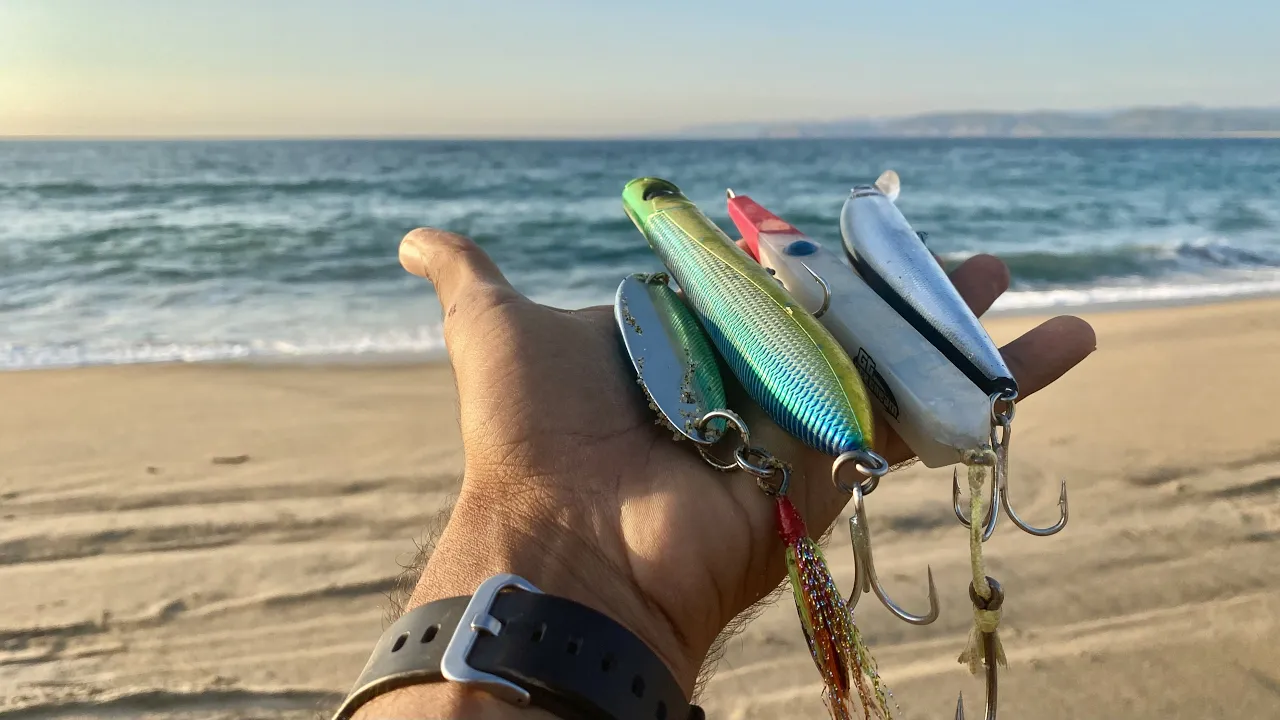 Pesca de Playa con SEÑUELO -  Tips de pesca y Capturas.