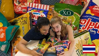 Download We Taste Test Thai SNACKS and CANDY From 7-Eleven in Bangkok THAILAND MP3