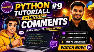 Python Comments Single-line Multi-line Explained Hindi