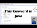 Java Tutorial 19 This keyword in Java