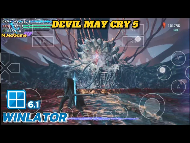 Winlator - Gameplay Devil May Cry 5 - Windows