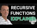 What is a RECURSIVE function in Python Calculate a factorial operation recursively