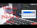 How to create JSlider Horizontal in Java In NetBeans Java Swing