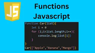JavaScript Functions JavaScript tutorial