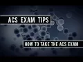 ACS Exam Tips for Chem Students How to Take the ACS Exam