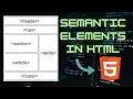 Semantic Elements in HTML in hindi HTML-5 Tutorial For Beginners In Hindi - 2 HTML-5