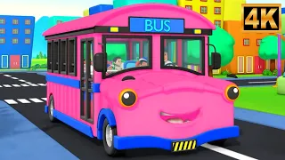 Wheels on the Bus Go Round and Round | Nursery Rhymes & Kids Songs