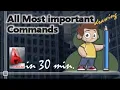 Autocad - All Most important Drawing Commands Tutorial for beginners in 30 minutes