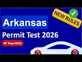 Arkansas Driver s Permit Practice Test 2026 - 40 Questions Answers