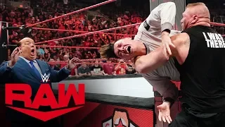 brock lesnar brutally attacks rey mysterio and his son raw sept 30 2019