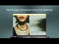 Design a hamburger dropdown menu for desktop Wix Studio