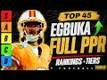 Top 45 PPR Wide Receiver Rankings Tiers - 2026 Fantasy Football