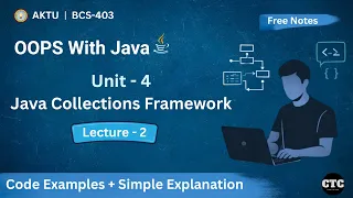 OOPS With Java Unit 4 Set HashSet LinkedHashSet TreeSet Lecture 2 BCS - 403 AKTU