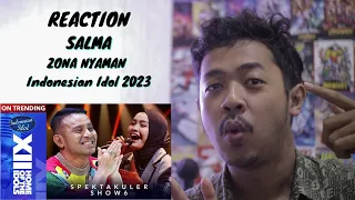 reaction salma zona nyaman fourtwnty spektakuler show 6 indonesian idol 2023 kerenn