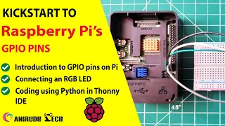 Raspberry Pi GPIO pins using it for blinking an RGB LED
