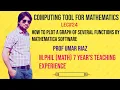 How to plot a graph of several functions by Mathematica software Computing tool
