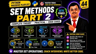 Python 44 Mathematical Set Operations in Python Python Series